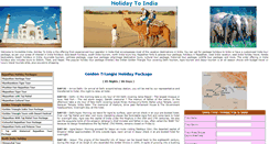 Desktop Screenshot of holidaytoindia.net