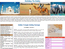 Tablet Screenshot of holidaytoindia.net